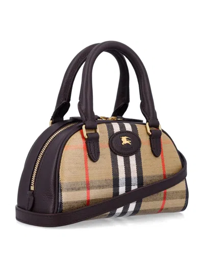 Burberry Mini Highlands Bowling Bag In Multi