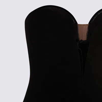 Tom Ford Black Viscose Midi Dress In Black