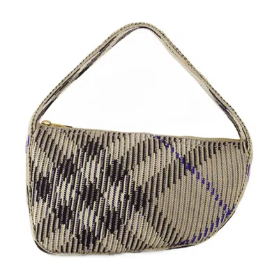 Burberry Knit Baguette Purse In Sand