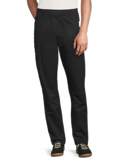 Saks Fifth Avenue Men's Welt Pocket Pull-on Chino Pants In Black