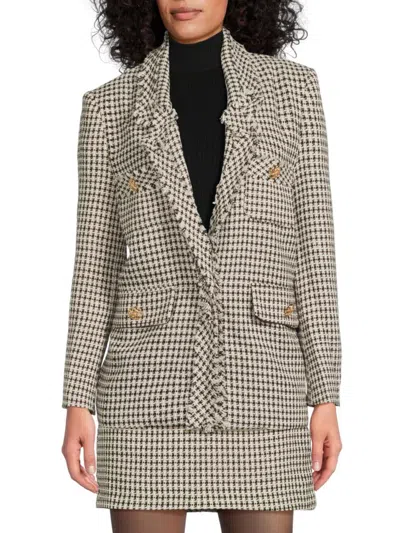 Lea & Viola Women's Tweed Double-breasted Blazer In Multi