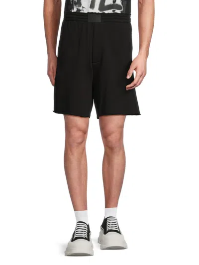 Helmut Lang Men's Minimal Logo Cotton Shorts In Black