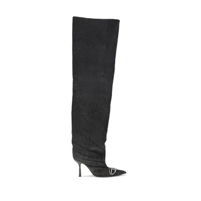 Diesel Boot "d-venus 90" In Black