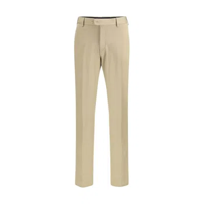 Brioni Bicolor Cotton Chino Pants In Brown