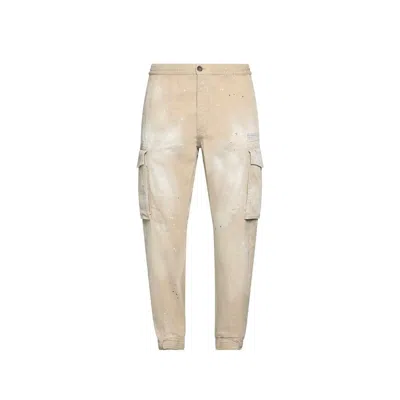 Dsquared2 Beige Cargo Pants With Elasticated Waist In Neutral