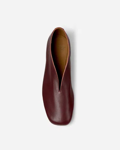 Camper Casi Myra Leather Flat Pumps In Animal Print