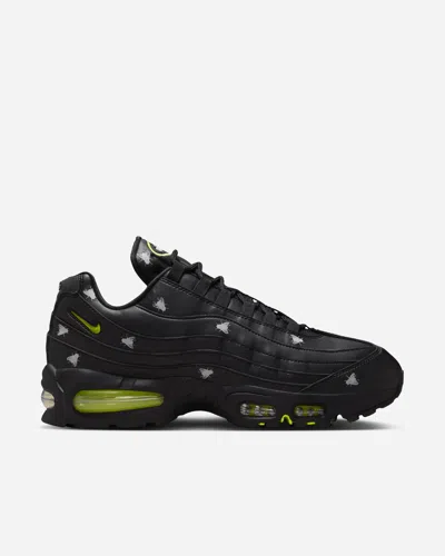 Nike Air Max 95 Black With Neon Yellow Accents In Animal Print