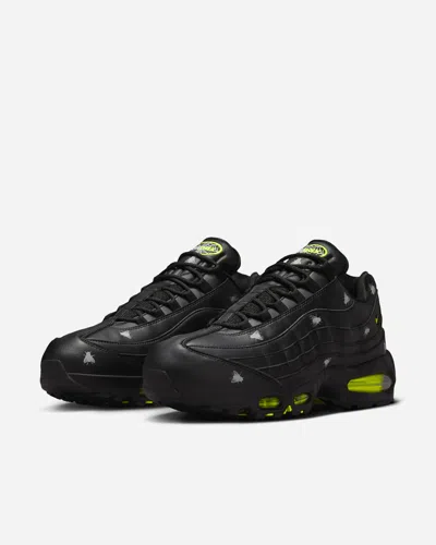 Nike Air Max 95 Black With Neon Yellow Accents In Animal Print