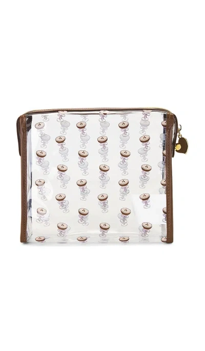 Frasier Sterling Espresso Martini Makeup Bag In Pattern