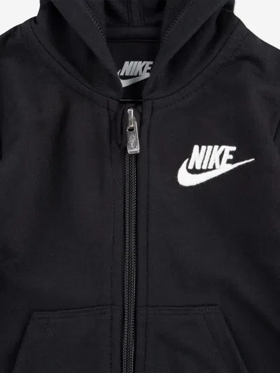 Nike Baby French Terry Coverall In Black