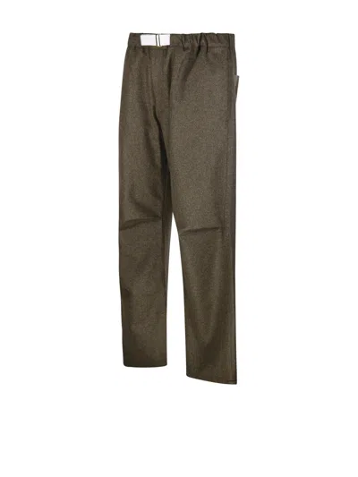 Darkpark Jordan Belted Waist Trousers In Brown