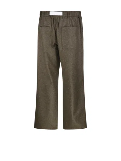 Darkpark Jordan Belted Waist Trousers In Brown