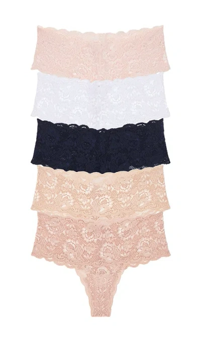 Cosabella Comfie Thong 5 Pack In Multi