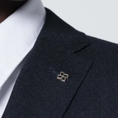 Tagliatore Tailored Single Breasted Wool Suit In Blue