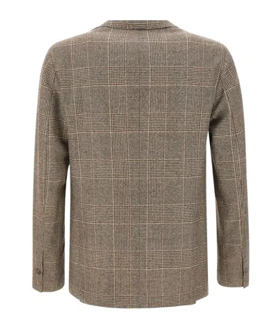 Barba Napoli Barba Teasy Checked Blazer In Green