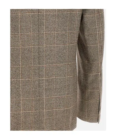 Barba Napoli Barba Teasy Checked Blazer In Green