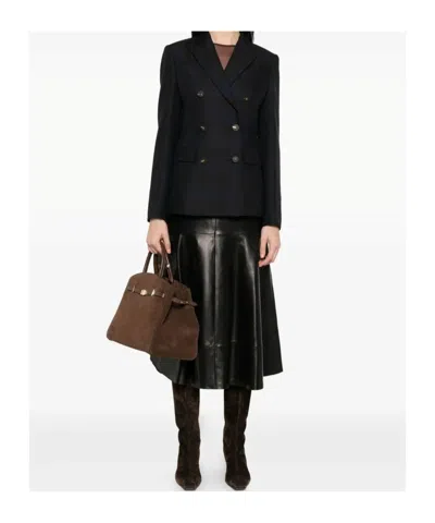 Dondup Double-breasted Blazer In Black