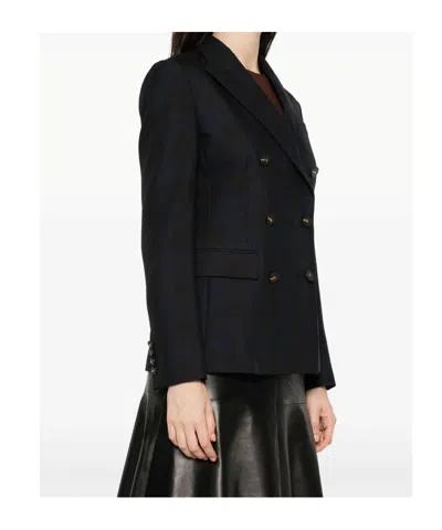 Dondup Double-breasted Blazer In Black