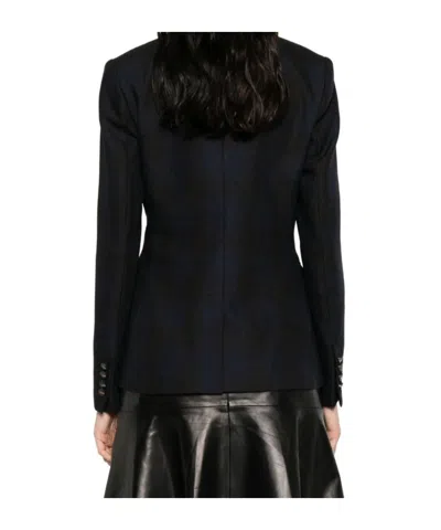 Dondup Double-breasted Blazer In Black