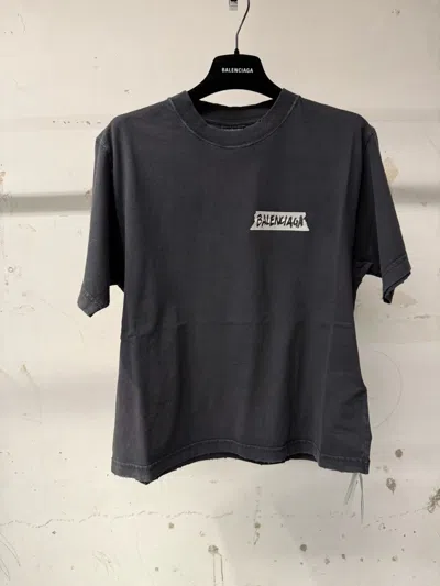 Balenciaga Short-sleeved T-shirt In Black