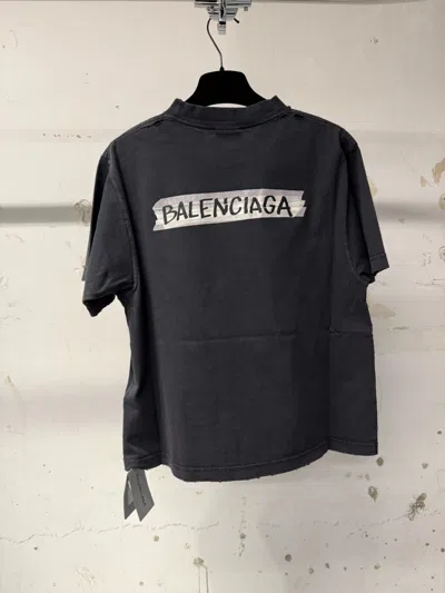 Balenciaga Short-sleeved T-shirt In Black