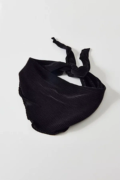 Urban Outfitters Soft Plisse Headscarf In Black, Women's At  In Blue