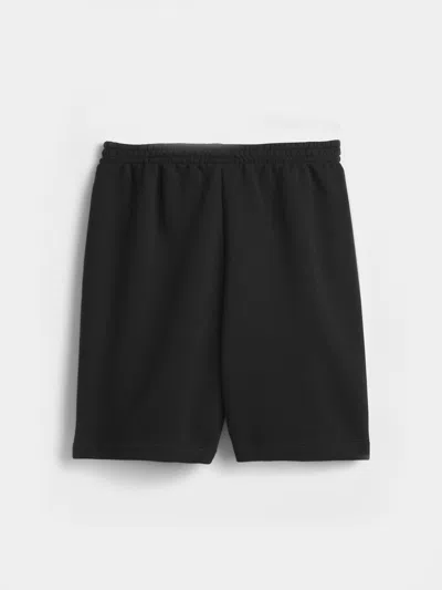 Gap Factory Kids Relaxed Gap Logo No-pocket Pull-on Shorts In Black