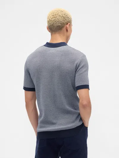 Gap Factory Sweater Polo Shirt Shirt In Blue