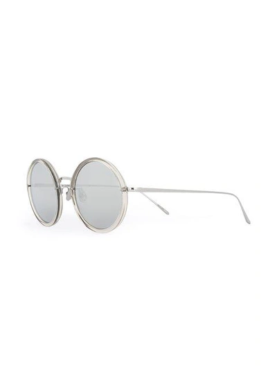 Shop Linda Farrow Mirrored Lens Sunglasses