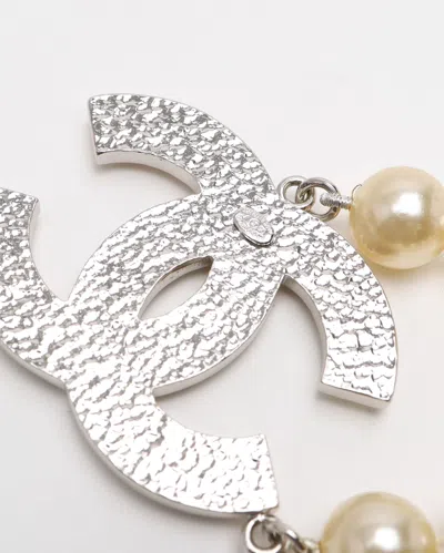 Pre-owned Chanel Pearl Cc Double-layer Belt In Multi