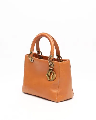 Dior Christian  Medium Lady  Bag In Brown