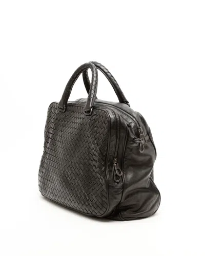 Bottega Veneta Intrecciato Busniess Bag In Brown