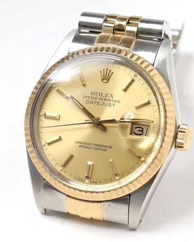 Rolex Datejust 36mm Ref 16013 1984 Watch In Gold