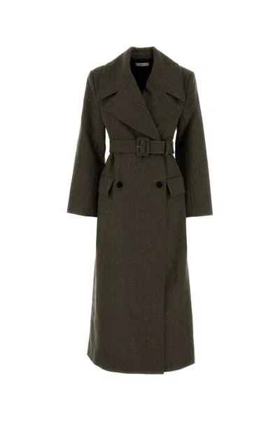 Co Melange Sage Green Wool At In Green