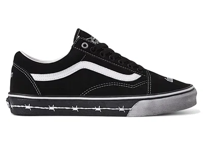 Pre-owned Vans Men's  Old Skool Travis Barker Dues Paid Sneakers In Black/white In Multi