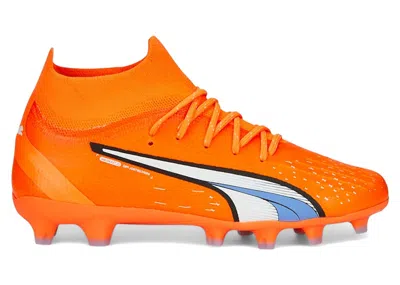 Pre-owned Puma Ultra Pro Fg/ag Supercharge Pack Sneakers In Ultra Orange/white/blue Glimmer