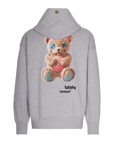 Barrow Felpa Con Stampa Grigio In Silver