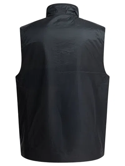 Houdini Sportswear "dunfri" Sleeveless Jacket In Black