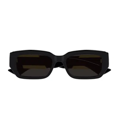 Bottega Veneta Bv1406s Linea Ribbon Sunglasses In Black