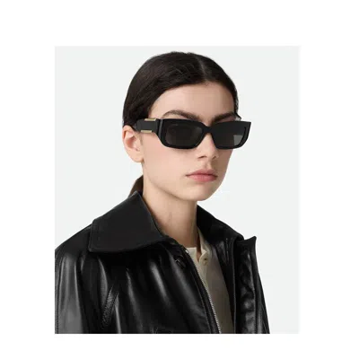 Bottega Veneta Bv1406s Linea Ribbon Sunglasses In Black