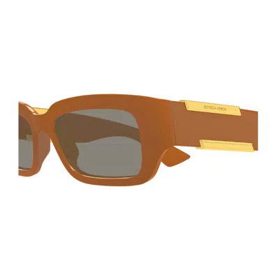 Bottega Veneta Bv1406s Linea Ribbon Sunglasses In Brown