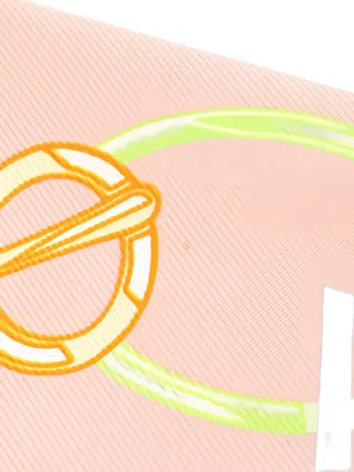 Pre-owned Hermes 2020 Do Re Boucles Ribbon Scarf In Pink