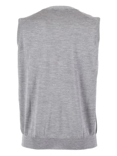 Filippo De Laurentiis Buttoned Vest In Gray