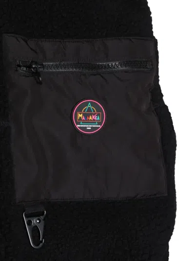 Mauna Kea Versatile Jacket With High Collar And Pocket In Black