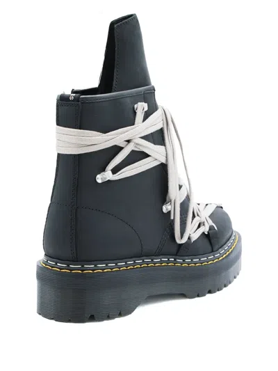 Dr. Martens X Rick Owens Boots Blacks And Greys In Black