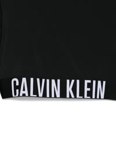 Calvin Klein Cropped T-shirt In Black