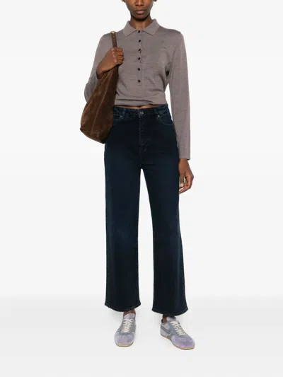 Frame Buttoned Jeans In Blue