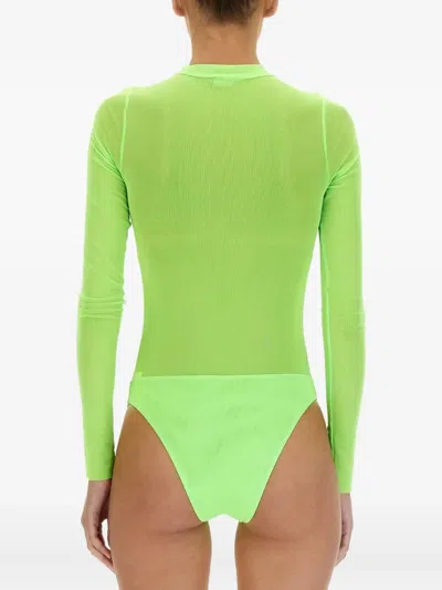 Not After Ten Green Solid Mock Collar Top In Green