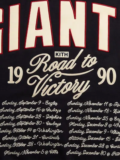 Kith Nfl New York Giants Victory Nelson Crew-neck Sweatshirt In Blue