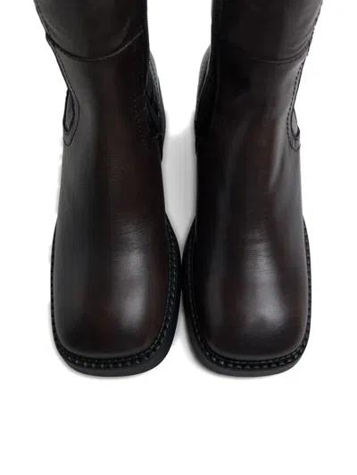 Miista 65mm Fiba Block-heel Boots In Brown